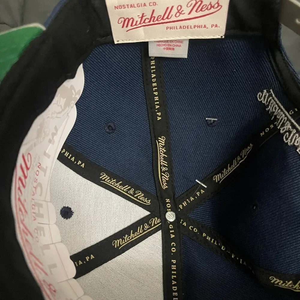 Los Angeles Dodgers Hat Snapback Navy Blue Mitchell & Ness Original Fit NWT MLB